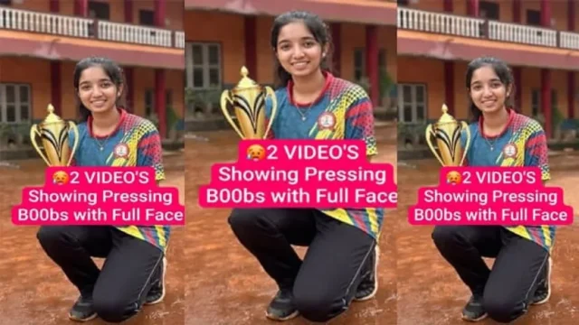 Telugu Girl Latest Viral Showing Boobs Pressing with Full Face